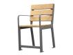 FAUTEUIL TRANQUILLITE ACIER ET BOIS