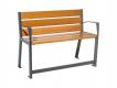 BANC TRANQUILLITE 1200 MM ACIER ET BOIS