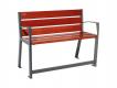 BANC TRANQUILLITE 1200 MM ACIER ET BOIS