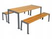 TABLE SEULE TRANQUILLITE - ACIER ET BOIS